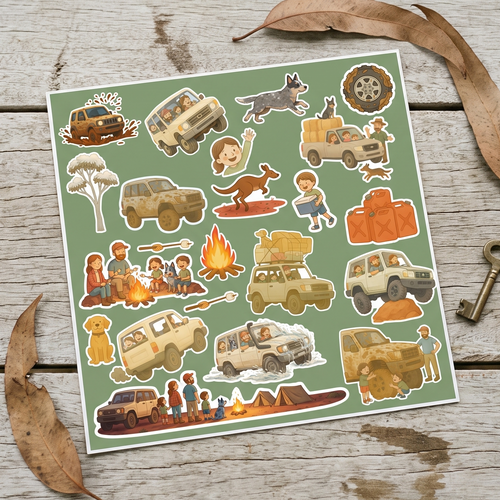 4x4 Adventure Sticker Sheet
