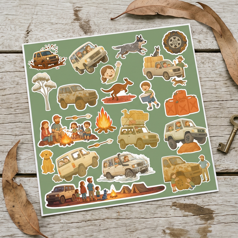 4x4 Adventure Sticker Sheet